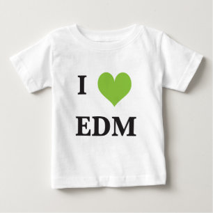 T-shirt Pour Bébé i coeur EDM