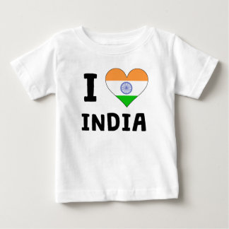 T-shirt Pour Bébé I coeur Inde
