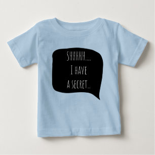 T-shirt Pour Bébé I have a secret, big brother customizable date