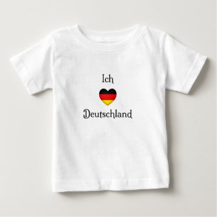 T-shirt Pour Bébé "I Heart Germany" German Pride World Traveller T-S