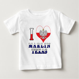 T-shirt Pour Bébé I Heart Love Marlin Texas
