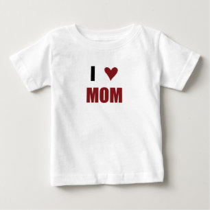T-shirt Pour Bébé I Heart Maman Toddler Tee