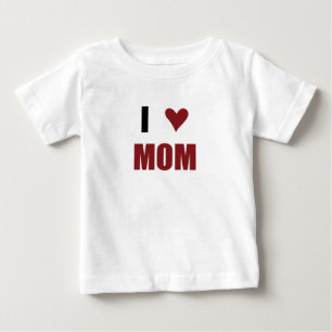 T-shirt Pour Bébé I Heart Maman Toddler Tee
