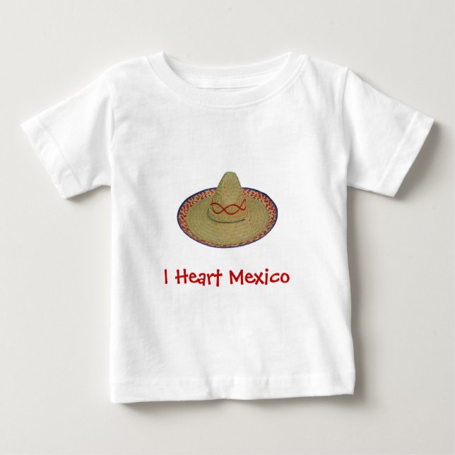 T-shirt Pour Bébé I Heart Mexico (Devant)