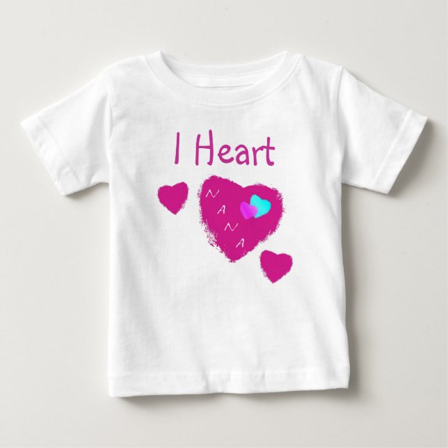 T-shirt Pour Bébé I Heart Nana (Devant)