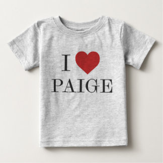 T-shirt Pour Bébé I Heart Paige