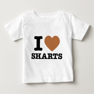 T-shirt Pour Bébé I Heart Sharts