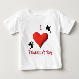 T-shirt Pour Bébé I Heart Valentine's Day