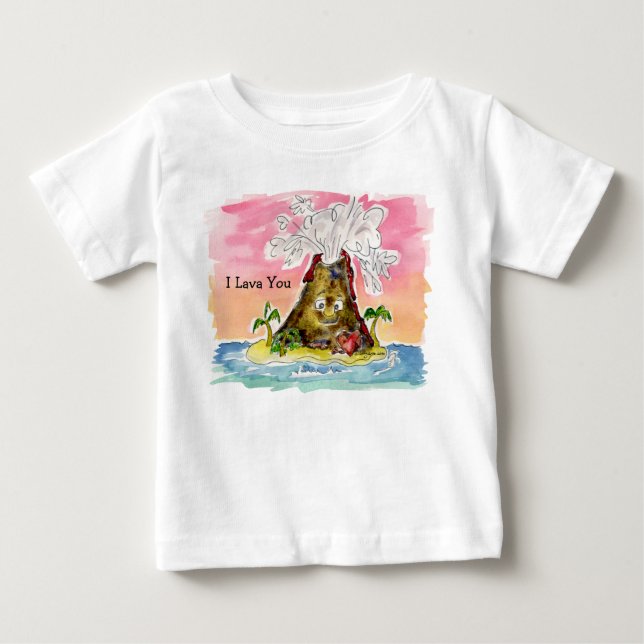 T-shirt Pour Bébé I lave vous (Devant)
