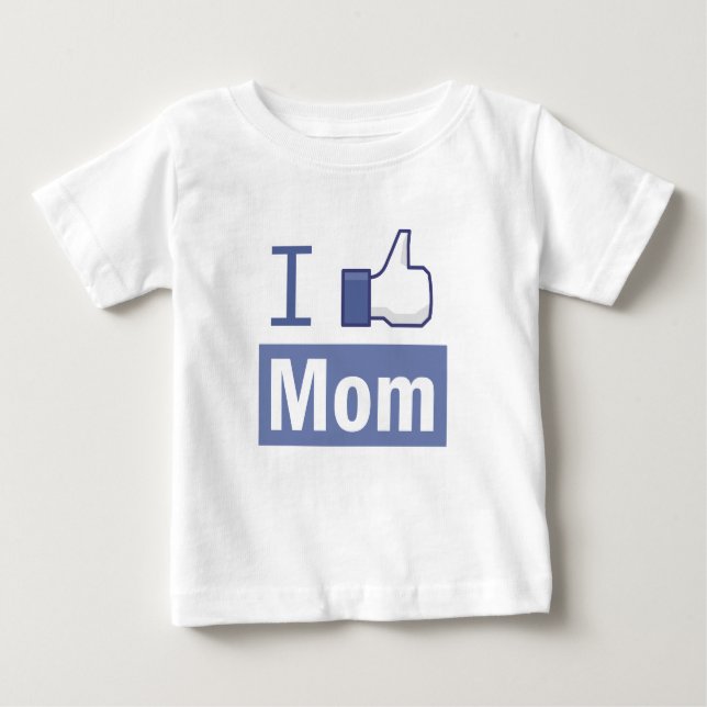 T-shirt Pour Bébé I like mom (Devant)