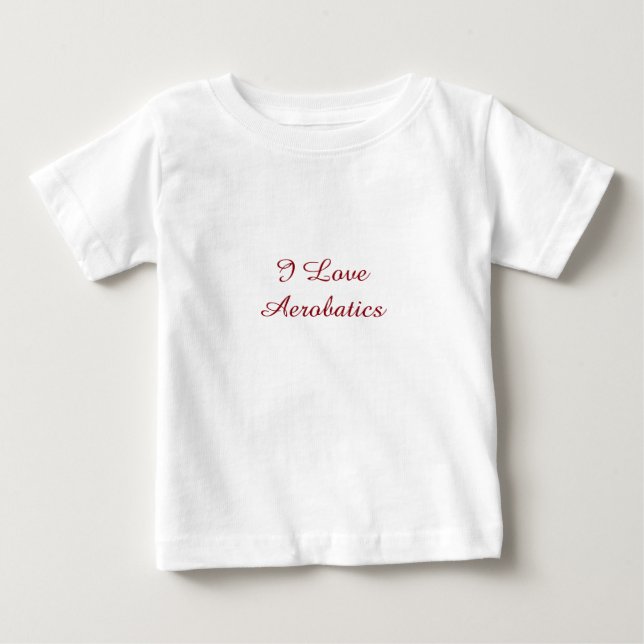 T-shirt Pour Bébé I Love Aerobatics (Devant)