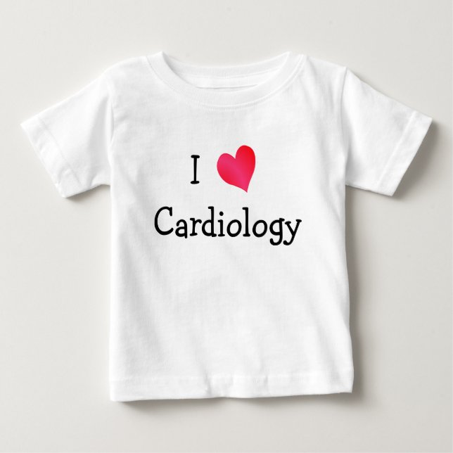 T-shirt Pour Bébé I Love Cardiology (Devant)