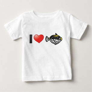 T-shirt Pour Bébé I Love Clown Triggerfish