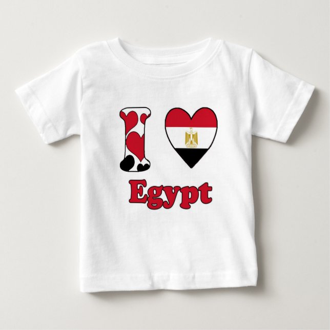 T-shirt Pour Bébé I love Egypt (Devant)