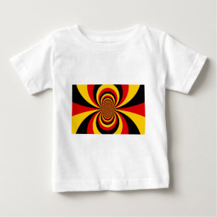 T-shirt Pour Bébé I Love Germany National Flag Colors Art Print