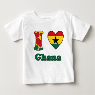 T-shirt Pour Bébé I love Ghana