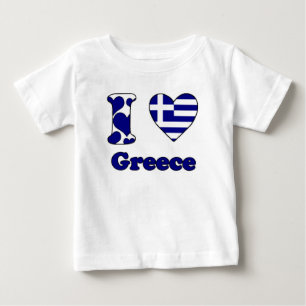 T-shirt Pour Bébé I love Greece