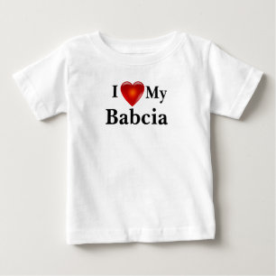 T-shirt Pour Bébé I Love Heart My Ukrainian Babcia Shirt