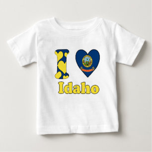 T-shirt Pour Bébé I love Idaho