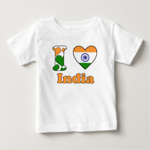 T-shirt Pour Bébé I love India