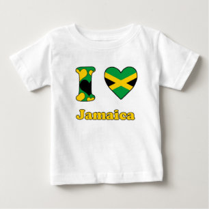 T-shirt Pour Bébé I love Jamaica