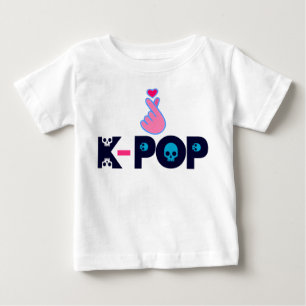 T-shirt Pour Bébé I Love KPop Sporty, élégant et respirant