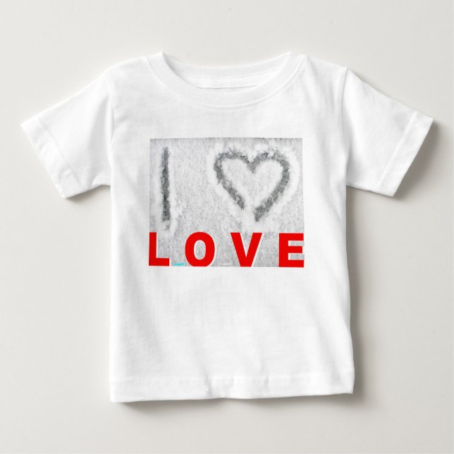 T-shirt Pour Bébé I love LOVE (Devant)