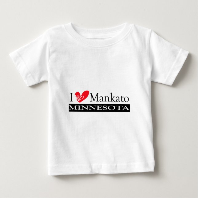 T-shirt Pour Bébé I Love Mankato Minnesota (Devant)