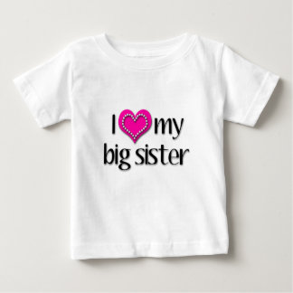 T-shirt Pour Bébé I Love my big sister