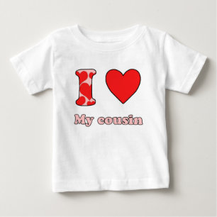 T-shirt Pour Bébé I love my cousin