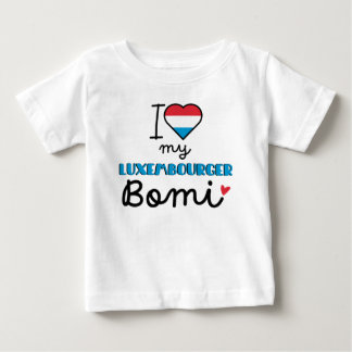 T-shirt Pour Bébé I Love My Luxembourg Bomi mignon