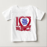 T-shirt Pour Bébé I Love My Mommy coeur rouge - photo<br><div class="desc">I Love My Mommy coeur rouge - photo</div>