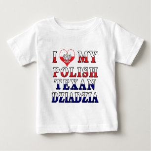 T-shirt Pour Bébé I love My Polish Texan Dziadzia