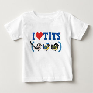 T-shirt Pour Bébé I Love Paridae EU