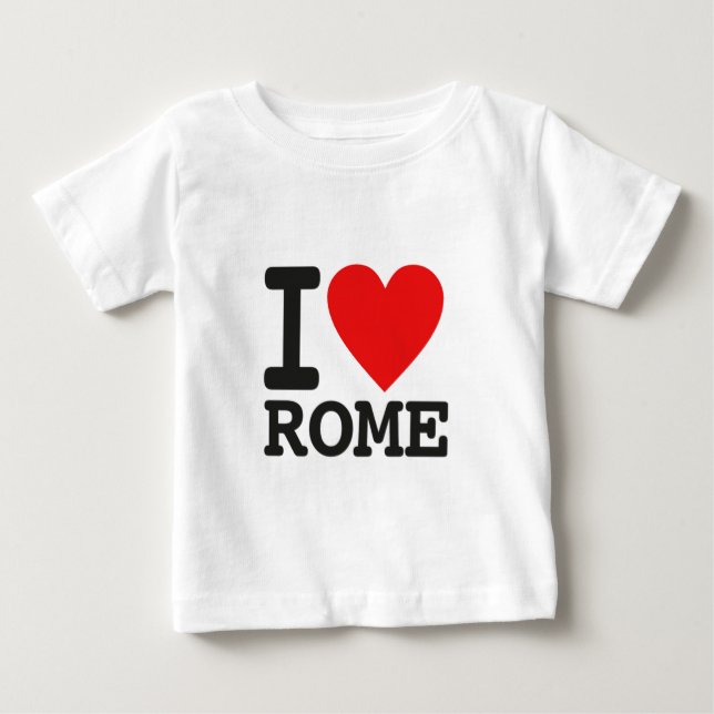 T-shirt Pour Bébé I love Rome (Devant)