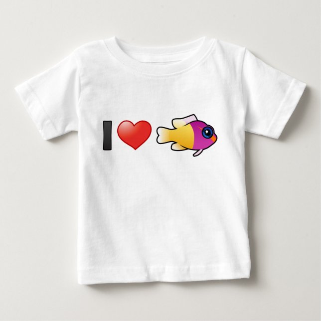 T-shirt Pour Bébé I Love Royal Dottyback (Devant)