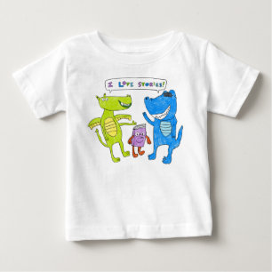 T-shirt Pour Bébé "I Love Stories" Rudy & Rocky Toddler Shirt