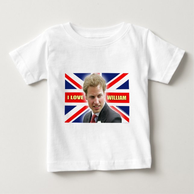 T-shirt Pour Bébé I Love William (Devant)