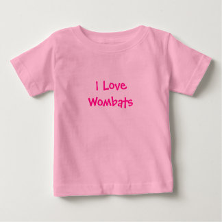 T-shirt Pour Bébé I Love Wombats