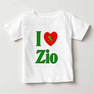 T-shirt Pour Bébé I Love Zio