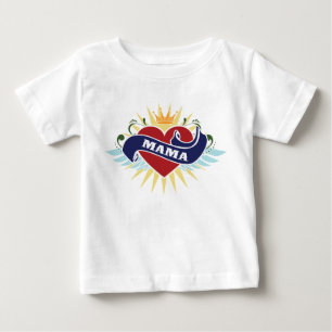 T-shirt Pour Bébé I maman Tattoo de coeur