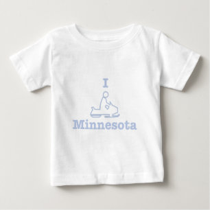 T-shirt Pour Bébé I Motoneige Minnesota