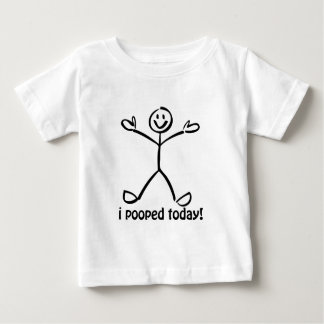 T-shirt Pour Bébé I Pooped aujourd'hui