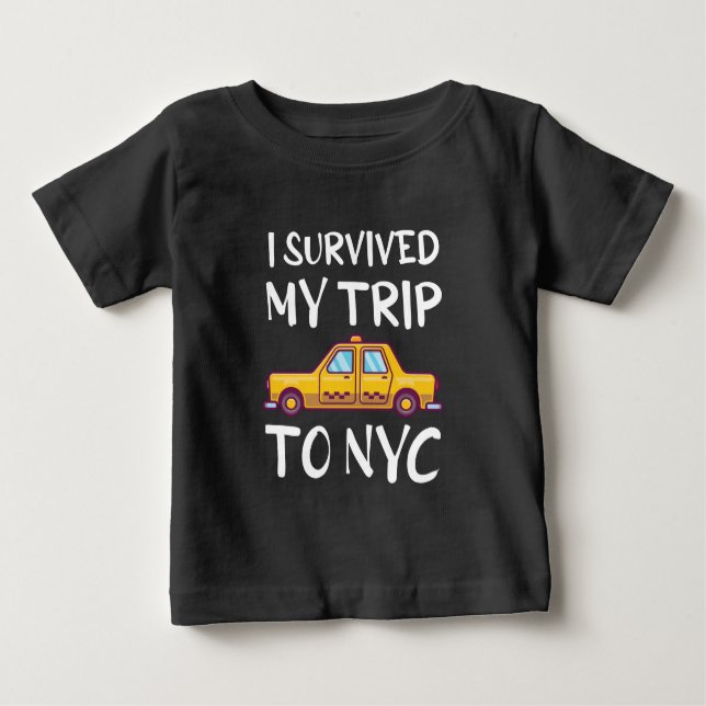 T-shirt Pour Bébé I Survived My Trip To NYC (Devant)