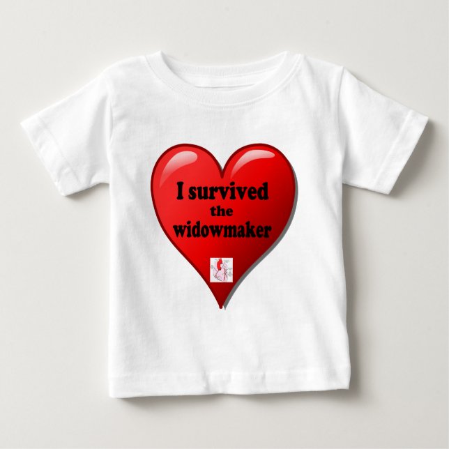 T-shirt Pour Bébé I Survived the widowmaker (Devant)