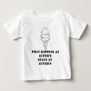 T-shirt Pour Bébé Icecream3, ce qui se produit chez STAYS de tante