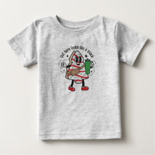 T-shirt Pour Bébé Ici, On Dirait Un Snack Gâteau De Noël
