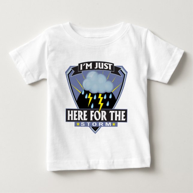 T-shirt Pour Bébé Ici pour la tempête (Devant)