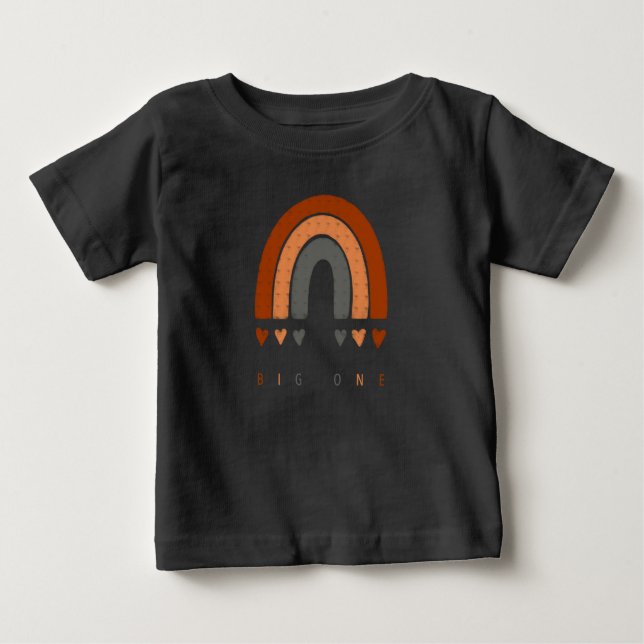T-shirt Pour Bébé Icône arc-en-ciel de style chaud Boho (Devant)
