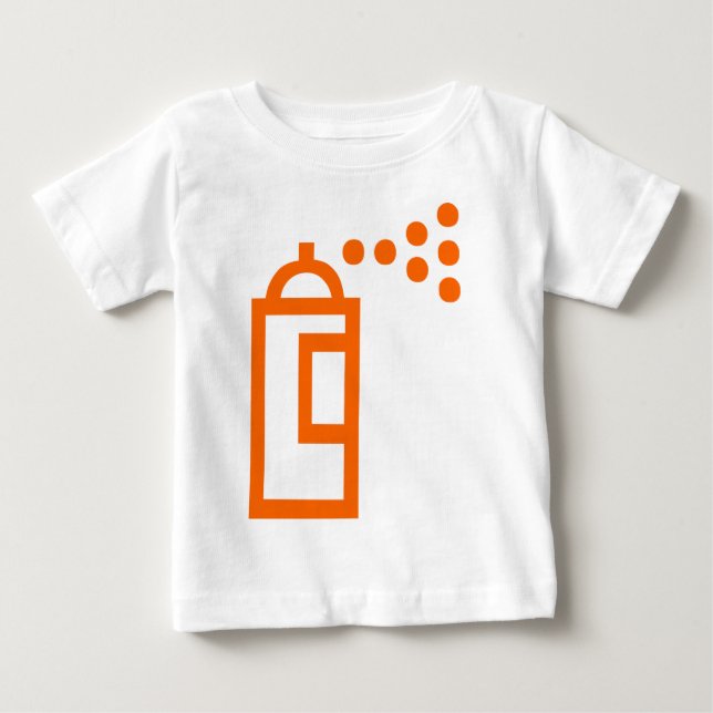 T-shirt Pour Bébé Icône Can Spray (Devant)
